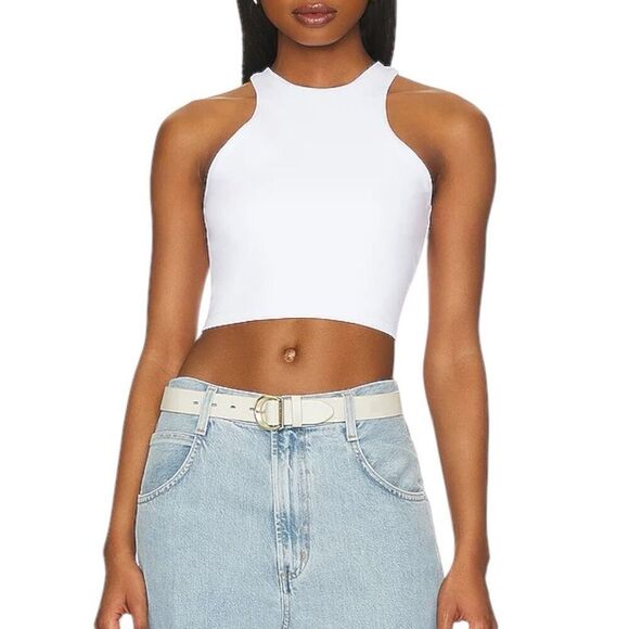 NEW Susana Monaco Racerback Crop Top Snapdragon XLarge - Picture 5 of 6